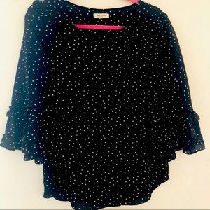 WOMENS POLKA DOT BLOUSE